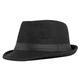 Homme Chapeau Fedora Chapeau à bord Noir Rouge Polyester Sports et plein air Décontractées Style Simple Fête / Soirée du quotidien Vacances