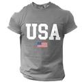 drapeau national des états-unis t-shirt en coton graphique pour hommes sport chemise décontractée classique à manches courtes t-shirt confortable sport vacances en plein air vêtements de créateur de