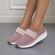 Femme Mules Mules sportives Extérieur Bureau du quotidien Eté Talon Plat Bout rond Décontractées Minimalisme Marche Tissage Volant Mocassins Noir Blanche Rose