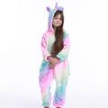 Enfant Pyjama Kigurumi Licorne Imprimé Combinaison de Pyjamas Molleton Cosplay Pour Garçons et filles Carnaval Pyjamas Animale Dessin animé