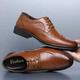 Homme Oxfords Chaussures décontractées pour hommes Chaussures derby Chaussures Bullock Chaussures habillées Chaussures bout d'aile Entreprise Britanique Mariage Soirée Evénement Polyuréthane Lacet