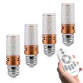 6pcs 4pcs 12w e14 / e27 télécommande sans électrode gradation led ampoule de maïs 1080lm super lumineux tricolore gradation led ampoule équivalent à 100w adapté à plusieurs endroits d'éclairage