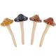 4 pièces en céramique champignon pour jardin yard fée jardin pelouse ornement décor poterie ornement jardin en céramique champignon statue pot de jardin décoration