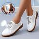 Femme Ballerines Chaussures blanches Chaussures pieds nus Chaussures de confort Extérieur du quotidien Couleur unie Eté Talon Bas Bout rond Décontractées Confort Minimalisme Marche Faux Cuir Bande