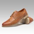 Homme Oxfords Chaussures derby Chaussures Bullock Chaussures habillées Chaussures bout d'aile Rétro Vintage Entreprise Britanique Mariage Soirée Evénement Polyuréthane Lacet Noir Jaune Grise