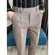 Homme pantalon de costume Pantalon Pantalon plissé Pantalon de costume Pantalon Gurkha Poche Jambe droite Taille haute Plein Confort Respirable Entreprise Casual Rétro Vintage Elégant Noir Kaki