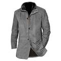 Homme Veste légère Veste décontractée Veste en daim Extérieur Usage quotidien Coupe Vent Poche Printemps Automne Plein Mode Vêtement de rue Revers Normal Noir bleu marine Marron Gris Veste