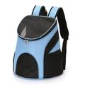 Portable pliable maille pet carrier chien sac à dos sac respirant chien chat grande capacité voyage en plein air transporteur double sac à bandoulière