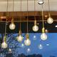 Lampes suspendues à LED galss design 4 éclairage d'îlot de cuisine moderne ferme hall d'entrée luminaires plafond suspendu globe sur table cordon réglable 1 pièces 110-240v