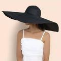 Femme Bob Chapeau de Paille Paille Bohème Plage