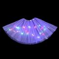 Enfants Fille Jupe violet foncé Rose Dragée Violet Couleur Pleine Transparent LED Soirée basique