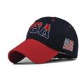Casquette de baseball brodée avec drapeau américain rétro, chapeau de papa lavé, drapeau américain, fête de l'indépendance pour hommesamp; les femmes mardi gras