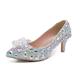 Femme Chaussures de mariage Escarpins Cadeaux de Saint-Valentin Chaussures bling-bling Sac de soirée Soirée Pois Talons de mariage Chaussures de mariée Chaussures de demoiselle d'honneur Strass