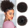 Afro bouffée cordon queue de cheval courte synthétique crépus bouclés chignon extensions de cheveux moelleux haute postiches cheveux chignons pour les femmes noires