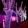 guirlandes lumineuses à led solaires extérieures étanches 5m-20leds 7m-50leds 12mm-100leds 22m-200leds noël fée lumière éclairage de vacances lumières d'arbre fête de mariage arbre de noël jardin