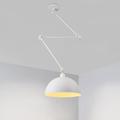 suspension led macaron pole culbuteur lustre 30 cm 3000k e27 1 lumière moderne bras long spot suspension barre lumineuse loft restaurant (ampoule incluse)