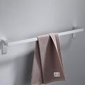 porte-serviettes mural 60cm porte-serviettes en aluminium pour salle de bain matériel de salle de bain en aluminium porte-serviettes de type simple/double (argent/noir/gris)