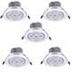 5 pièces 7 W Spot LED LED Ceilling Light Recessed Downlight 7 Perles LED LED Haute Puissance Décorative Blanc Chaud Blanc Froid 175-265 V / RoHs / 90