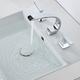 robinet de lavabo de salle de bain répandu bronze huilé/nickel brossé/galvanisé répandu mélangeurs trois trousrobinets de bain