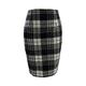 Femme Jupe Moulante Jupe à carreaux Mini Taille haute Jupes Imprimer Plaid Maillard Plein Air du quotidien Hiver Coton Mode Sexy Marron foncé Kaki foncé Kaki clair Noir pur