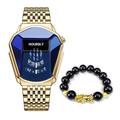 Montre à Quartz de Luxe pour Hommes Tendance Horaire Montre Bracelet Cool Hommes Technologie Acier Inoxydable Mode Montre à Quartz Pour Hommes Relogio Masculino