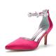 Femme Chaussures de mariage Escarpins Cadeaux de Saint-Valentin Soirée Soirée Evénement Talons de mariage Chaussures de mariée Chaussures de demoiselle d'honneur Strass Cristal Bout pointu Sexy