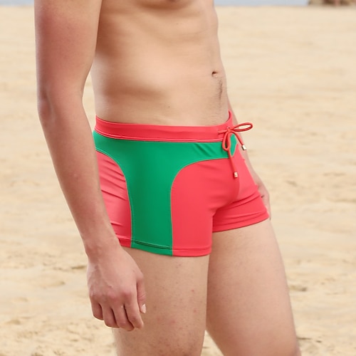 Homme Shorts de bain Short de bain Patchwork Cordon de serrage Ultra Léger (UL) Séchage Rapide Confortable Shorts de Surf maillot de bain Surf Plage Sports Nautiques Été