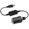 prise allume-cigare de voiture usb mâle à femelle 5v à 12v convertisseur câble adaptateur pour dvr chargeur de voiture électronique accessoires de chargeur automatique