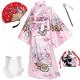 Femme Un peignoir Kimono Accessoire Kimonos Tenue Rétro Vintage Lolita Cosplay Style de rue Japonais traditionnel Uniformes Fille de clapet Noël Halloween Carnaval Nouvel an La Saint Valentin