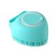 Brosse de bain pour chien de salle de bain gants de massage peigne en silicone de sécurité souple avec boîte à shampoing accessoires pour animaux de compagnie pour chats outil de toilettage de douche