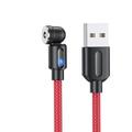 Câble de charge multiple 1,6 pi 3,3 pieds 6,6 pieds USB A vers Type C / Micro / IP 2.4 A Câble de Charge Charge Rapide Nylon Tressé 3 en 1 Magnétique Pour Samsung Xiaomi Huawei Accessoire de Téléphone