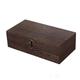 Boîte en bois avec couvercle à charnière, 1 boîte à bijoux en bois de couleur unie, boîte de rangement de bureau