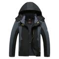 grande taille veste de randonnée imperméable pour hommes veste de pluie veste à capuche chapeau détachable coupe-vent imperméable extérieur coupe-vent coupe-vent léger et respirant trench-coat survêtement haut pêche escalade