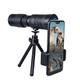 Télescope monoculaire HD 10-30040 mm avec adaptateur pour smartphone prisme clair bak4 lentille fmc monoculaire pour l'observation des étoiles observation des oiseaux chasse camping football jeu