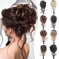 postiche chignon désordonné pour femme avec pince à griffes extensions de cheveux blond platine buncurly cheveux ondulés chignon clip en griffe chignon queue de cheval postiches avec longue barbe