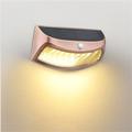 Appliques murales solaires led clôture lumières extérieur étanche ip65 lumière solaire décor pour arrière-cour patio étape mur jardin yard