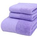 Ensemble de serviettes de bain de luxe – 3 serviettes de bain 100 % coton, séchage rapide, extra absorbantes, super douces, 1 serviette à main, 1 gant de toilette, 1 serviette de bain.