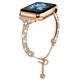 Bijoux Bracelet Compatible avec Bracelet Apple Watch 38mm 40mm 41mm 42mm 44mm 45mm 49mm Homme Paillettes Diamant bling Alliage Bracelet de remplacement pour iwatch Ultra 2 Series 9 8 7 SE 6 5 4 3 2 1