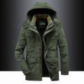 veste polaire de randonnée pour homme veste d'hiver parka à capuche épaisse et chaude coupe-vent militaire casquette extérieure amovible trench noir vêtements d'extérieur chasse ski snowboard camping spéléologie vert armée bleu kaki