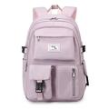 Homme Femme enfants sac à dos Sac d'Ecole Cartable Sac à dos fonctionnel Ecole Extérieur du quotidien Couleur unie Tissu Oxford Ajustable Grande Capacité Etanche Fermeture Noir Rose Claire Violet