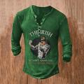 Graphic Trèfle Mode Design basique Homme 3D effet T shirt Tee T-shirt T-shirt T-shirt Plein Air Vacances Sortie Saint Patrick T-shirt 1 2 3 manche longue Henley Chemise Printemps Automne Vêtement