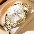 Montre à quartz OLEVS pour hommes luxe montre en or avec diamants étanche lumineuse montre à quartz pour hommes