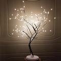led arbre de noël lumière pâques bouleau arbre lumière 108 led de table branche arbre lumière pour la fête à la maison de mariage décoration intérieure veilleuse
