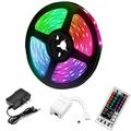 5m led bandes lumières rgb tiktok lumières 300 led 2835 smd rgb bandes lumières ensembles de lumière auto-adhésif multicolore pour salle cuisine tv festival éclairage avec télécommande 12v