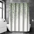 Rideau de douche avec crochets motif floral/botanique adapté pour séparer les zones humides et sèches rideau de douche rideau de douche imperméable pour salle de bain