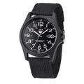 Montre à quartz pour homme montre analogique à quartz bracelet en toile montre décontractée automatique date montre à quartz militaire verte simple analogique sport homme Cadeaux pour la fête des