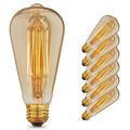 6 pcs 4 pcs Vintage Edison Ampoule E27 ST64 40 W Lustre Pendentif Lumières 220 V Lampe Incandescente Lumière Corde Support De Lampe E27