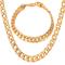 bracelet chaîne collier chaîne pour homme femme cadeau de fête quotidien or rose plaqué platine plaqué or cubain argent or rose robe pour impressionner 2025