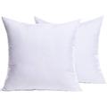 2 pièces oreiller inserts premium oreiller stuffer sham blanc décoratif pour coussin décoratif lit canapé convient pour 40x40cm taie d'oreiller