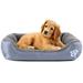 Medium Dog Beds for Medium Dogs Washable Rectangle Dog Bed Medium Size Dog Orthopedic Dog Bed Warming Soft Calming Sleeping Puppy Bed Durable Pet Bed